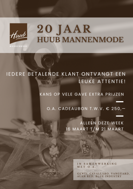 20 jaar Huub Mannenmode